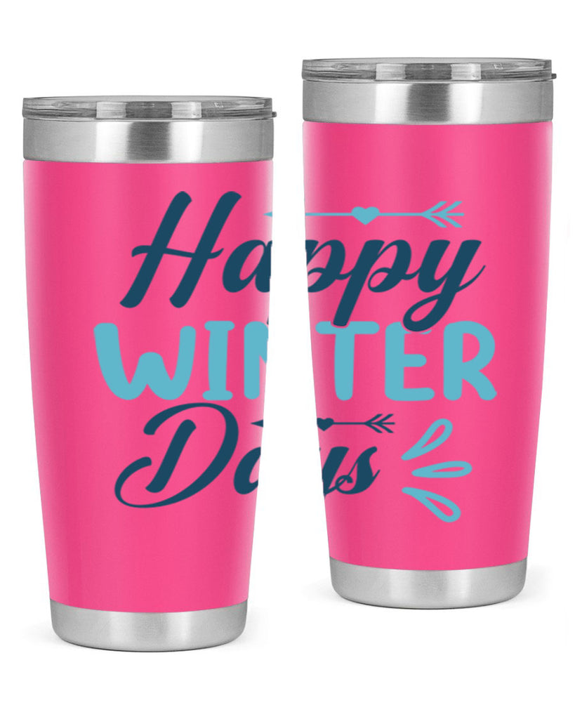 happy winter days 120#- winter- Tumbler