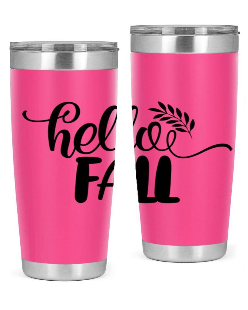 hello fall 54#- thanksgiving- Tumbler
