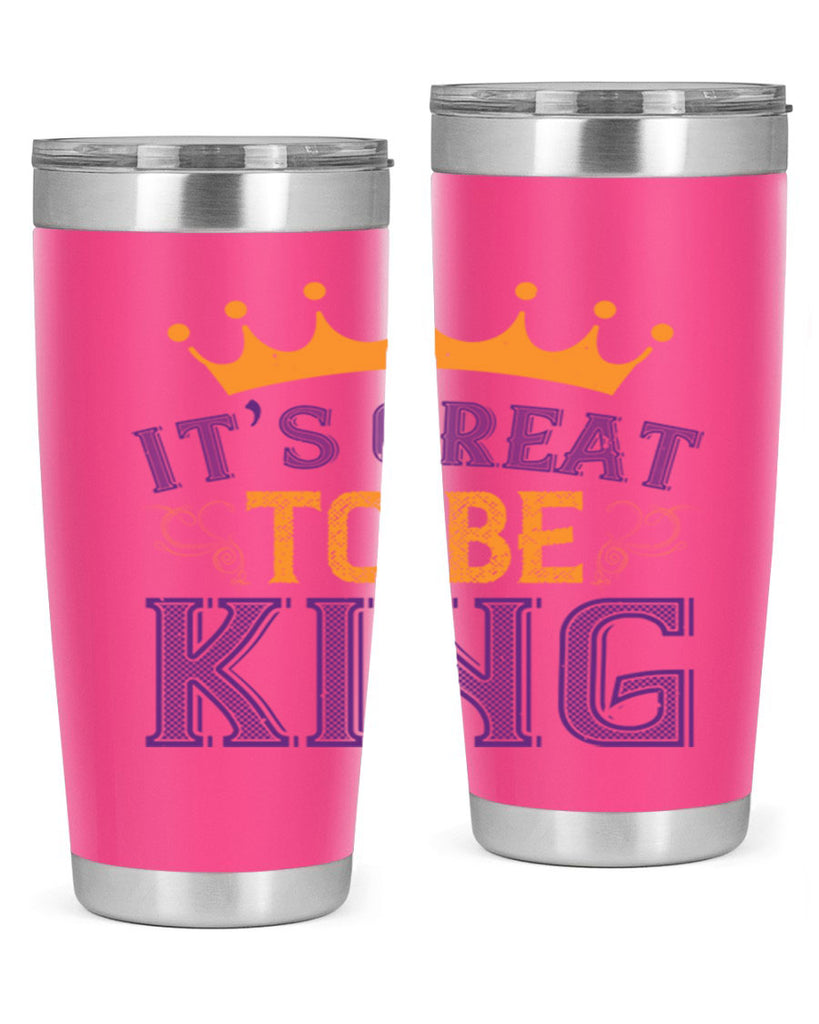 it’s great to be king 61#- mardi gras- Tumbler