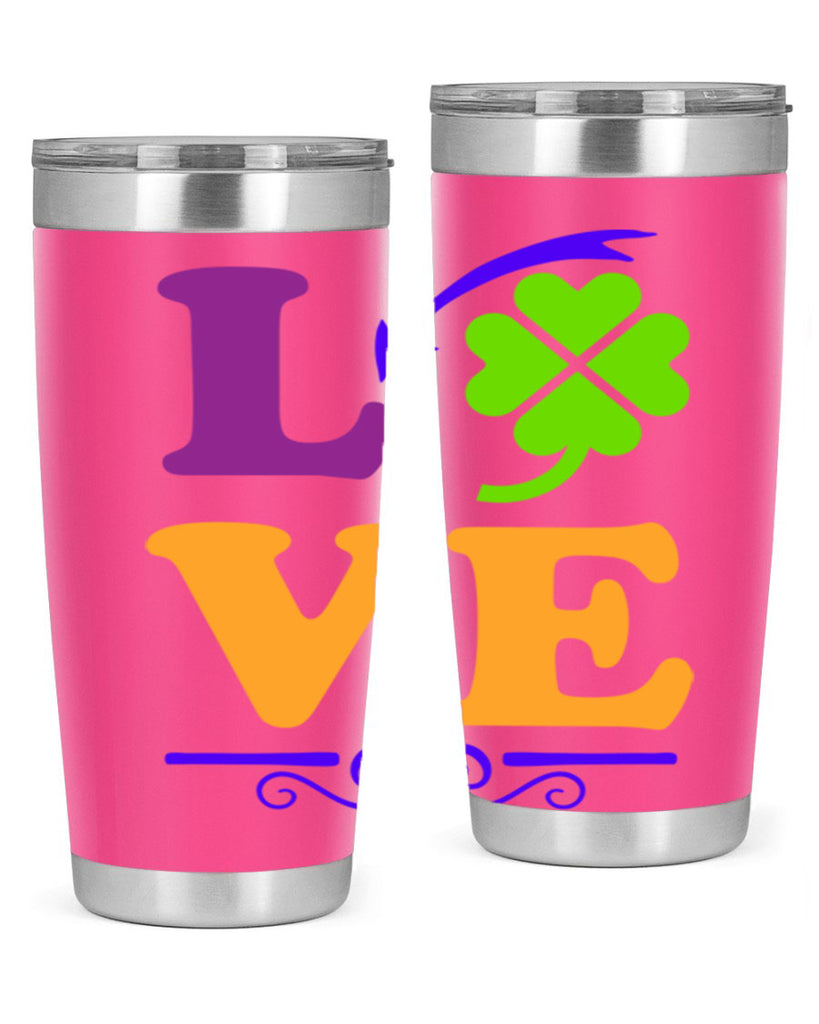 love 18#- mardi gras- Tumbler