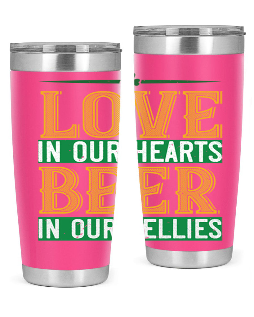 love in our hearts beer in our bellies Style 120#- St Patricks Day- Tumbler