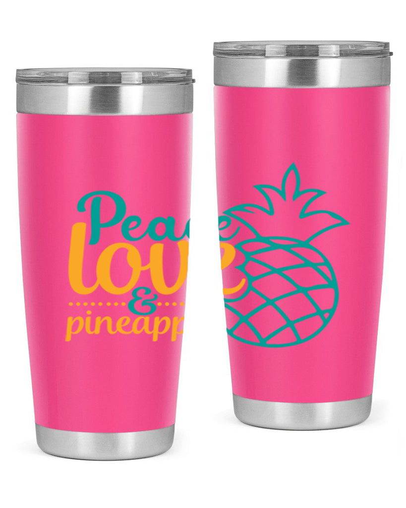 peace love pineapple Style 82#- summer- Tumbler
