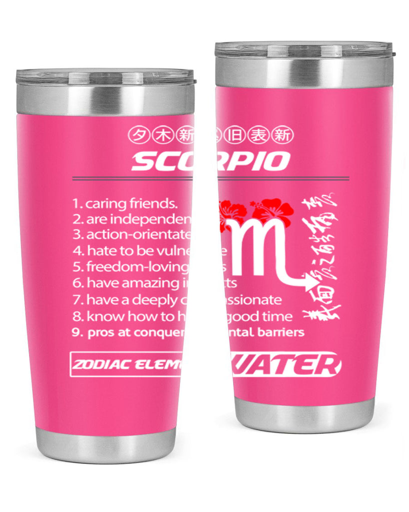 scorpio 456#- zodiac- Tumbler