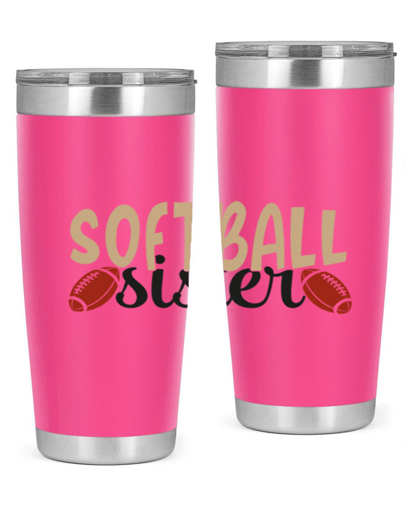 softball sister 2272#- softball- Tumbler