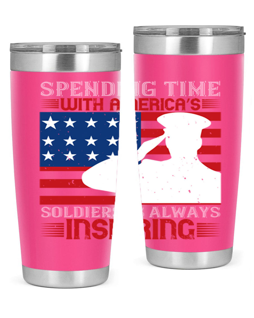 spending time with americas 90#- Veterns Day- Tumbler