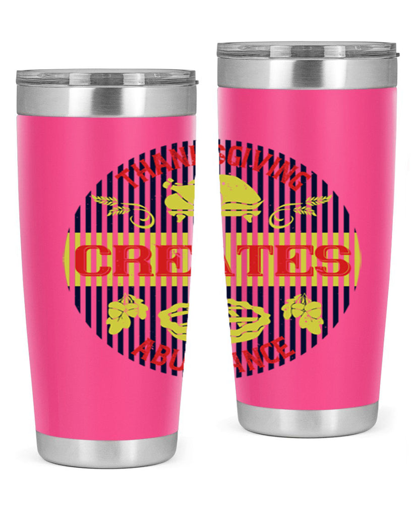 thanksgiving creates abundance 14#- thanksgiving- Tumbler