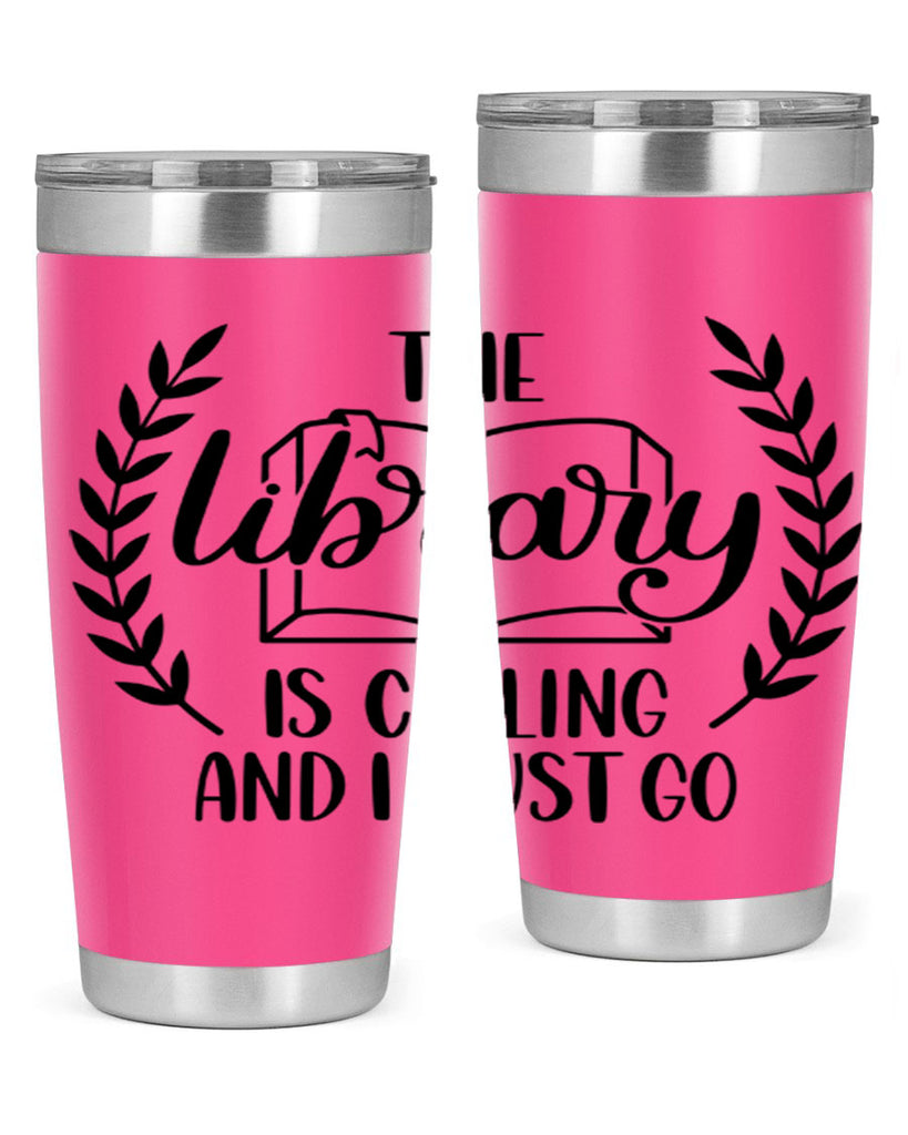 the library is calling and i must go 25#- reading- Tumbler