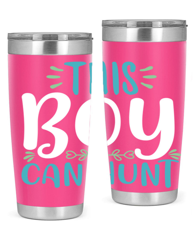 this boy can huntt 1#- easter- Tumbler