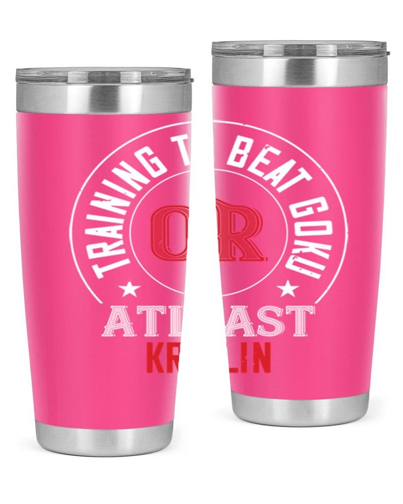 training to beat goku or atleast krillin 60#- gym- Tumbler