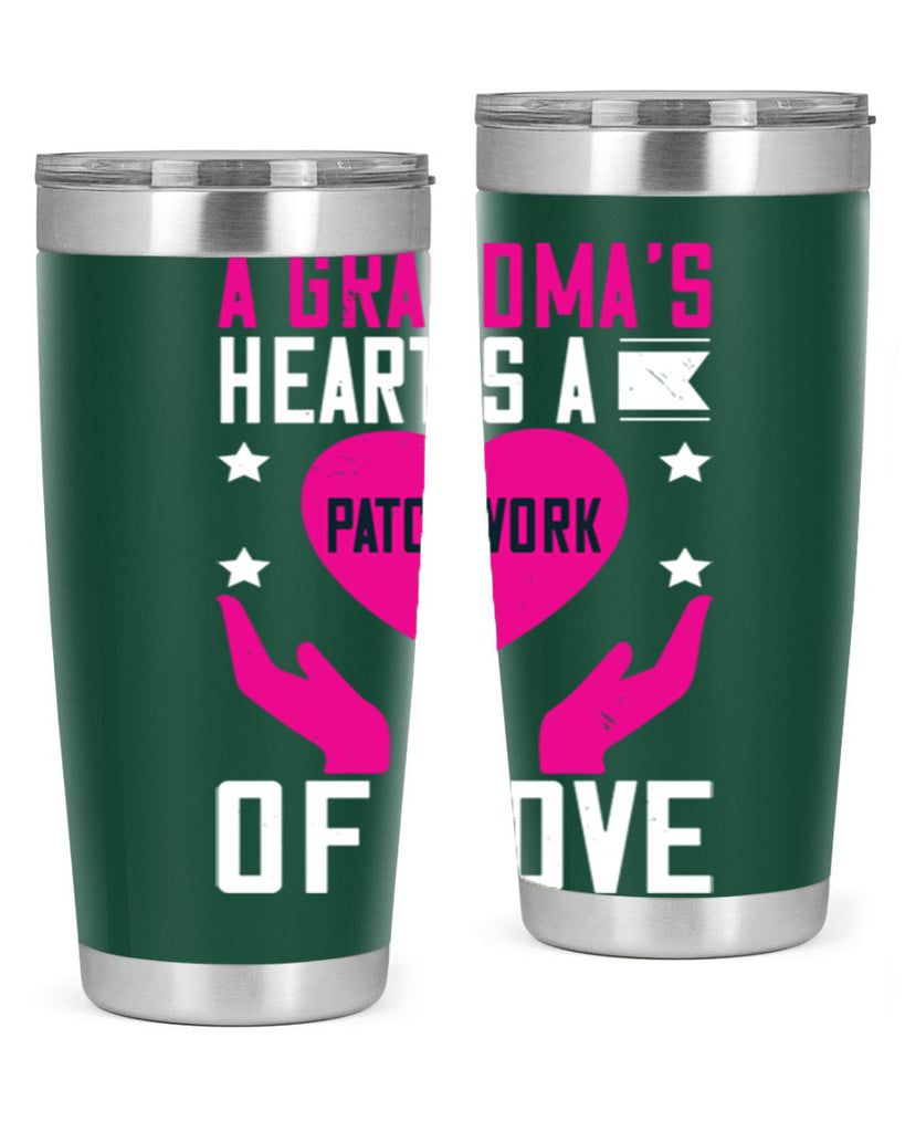 A grandma’s heart is a patchwork of love 86#- grandma - nana- Tumbler