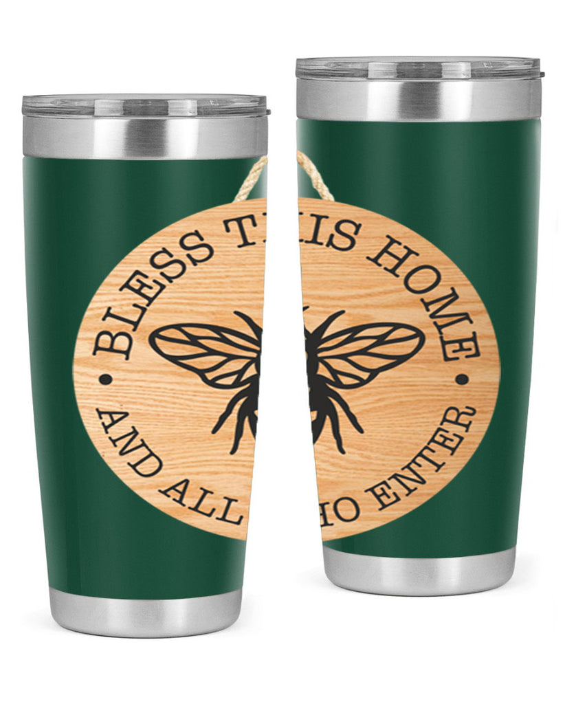 Bless this Home Bee Mockup58#- spring- Tumbler