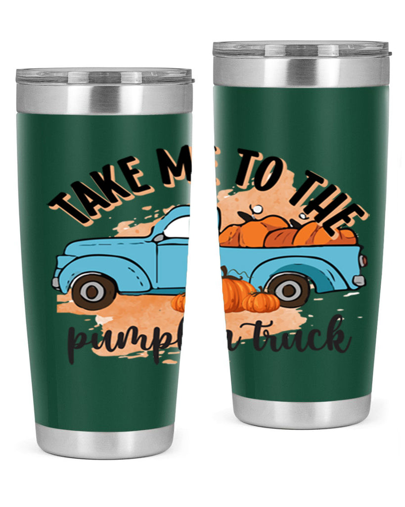 Fall Pumpkin Truck 128#- fall- Tumbler