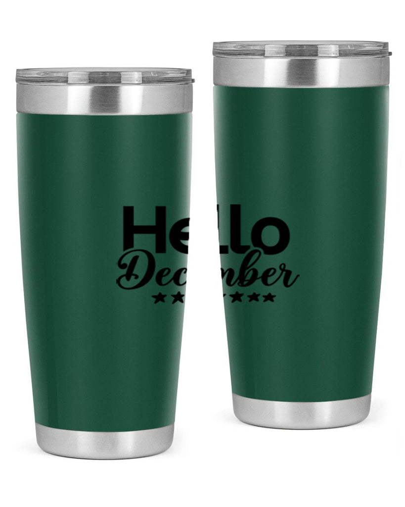 Hello December 156#- winter- Tumbler