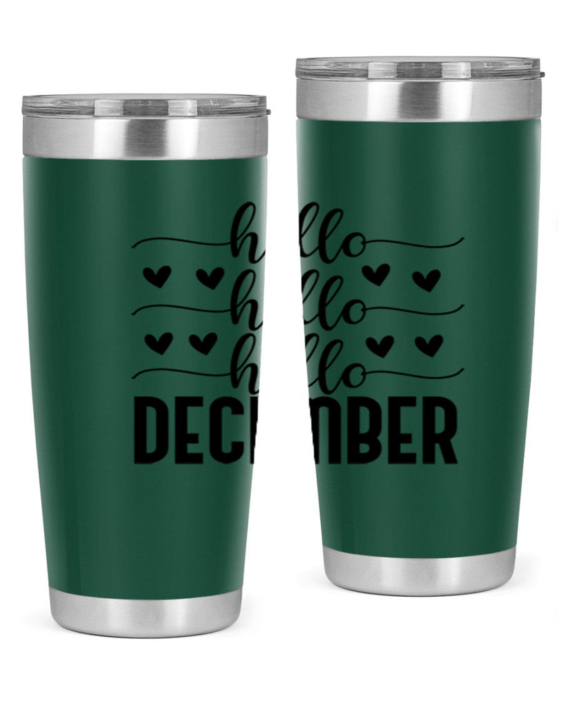 Hello December 157#- winter- Tumbler