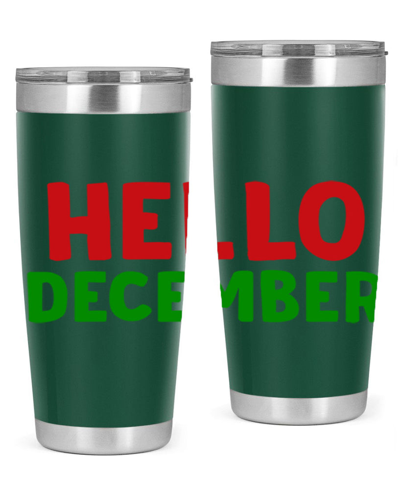 Hello December 158#- winter- Tumbler