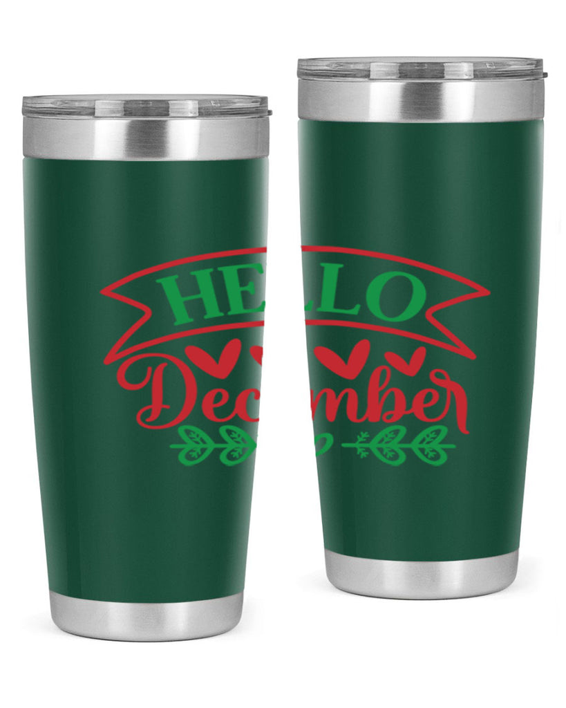 Hello December 159#- winter- Tumbler