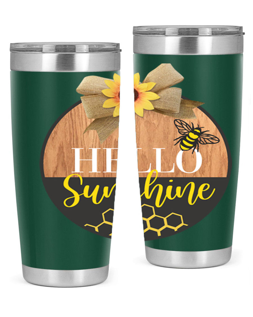Hello Sunshine and bee Mockup215#- spring- Tumbler