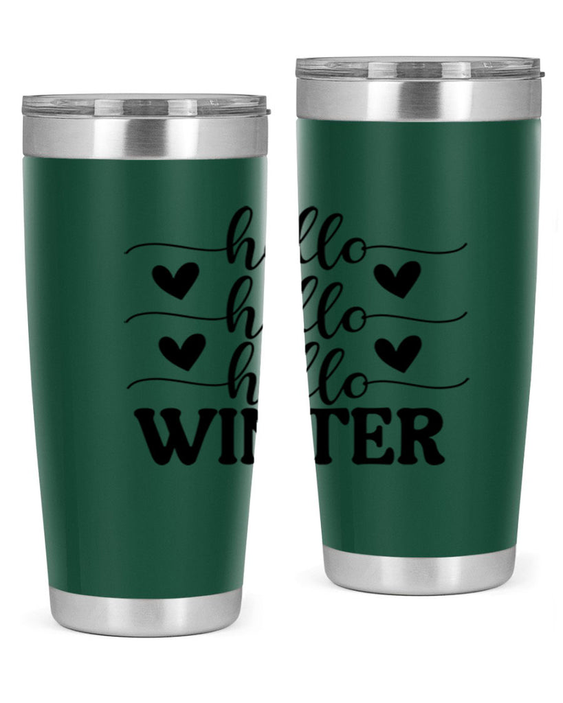 Hello Winter 167#- winter- Tumbler