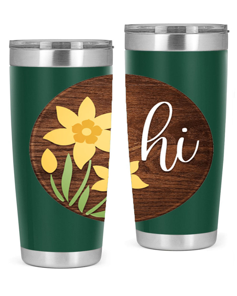 Hi daffodil flower Mockup235#- spring- Tumbler