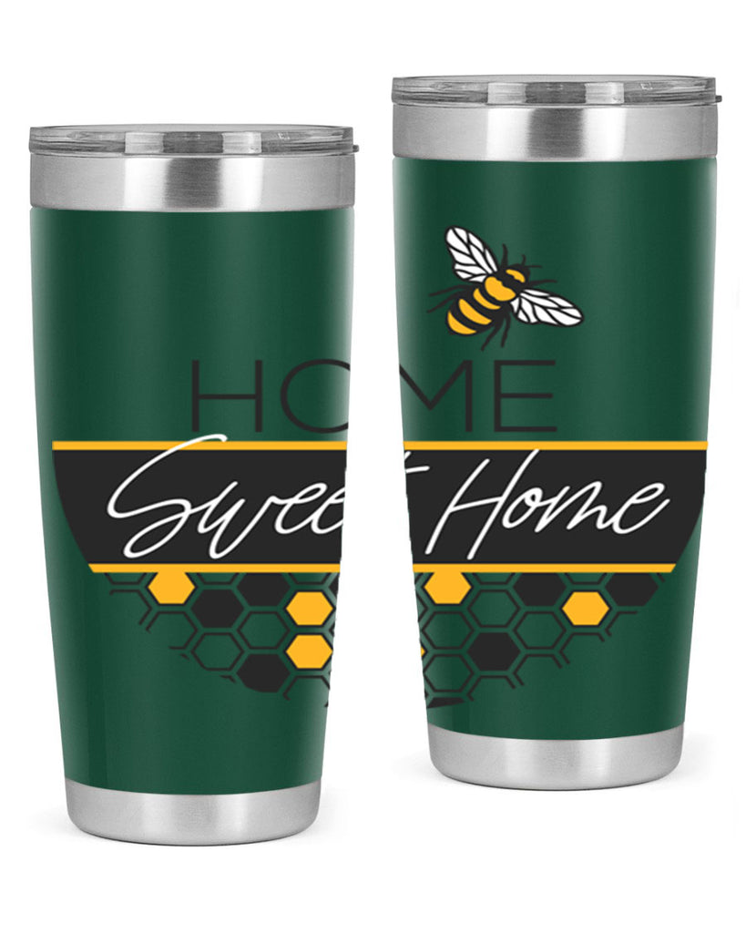 Home Sweet Home Bee and hive pattern243#- spring- Tumbler