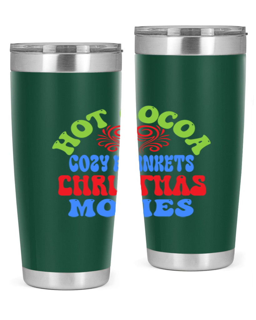 Hot cocoa cozy blankets christmas movies 210#- winter- Tumbler