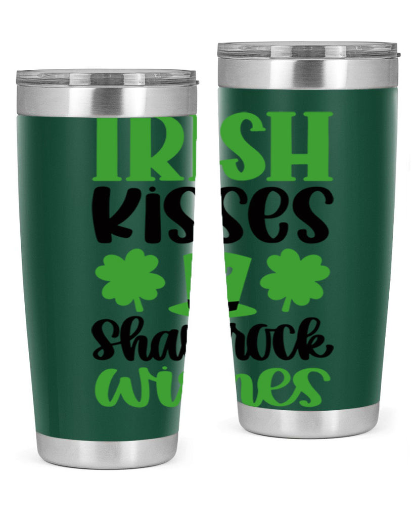 Irish Kisses Shamrock Wishes Style 81#- St Patricks Day- Tumbler