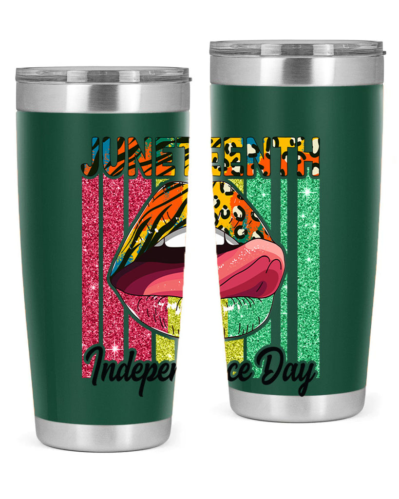 Juneteenth Independence Day Sexy Lip Png 11#- Juneteenth- tumbler