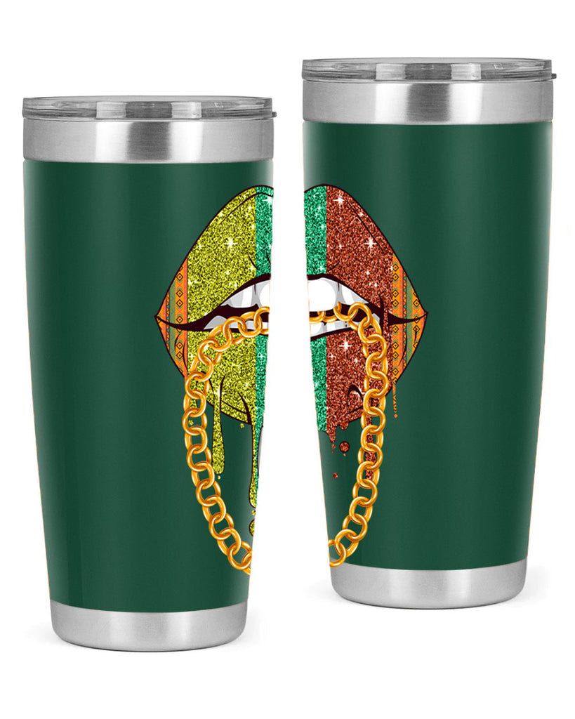 Juneteenth Women Melanin Girl Lips Png 25#- Juneteenth- tumbler