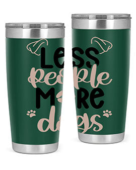 Less People More Dogs Style 18#- dog- Tumbler