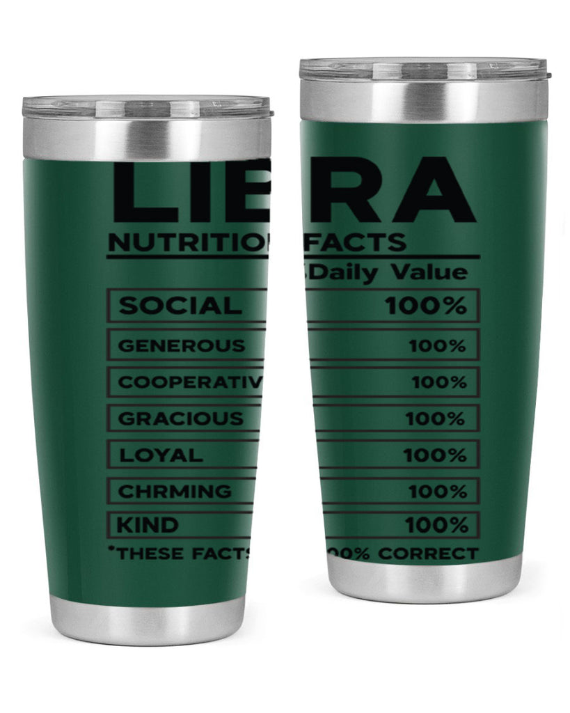 Libra Nutrition Facts 318#- zodiac- Tumbler