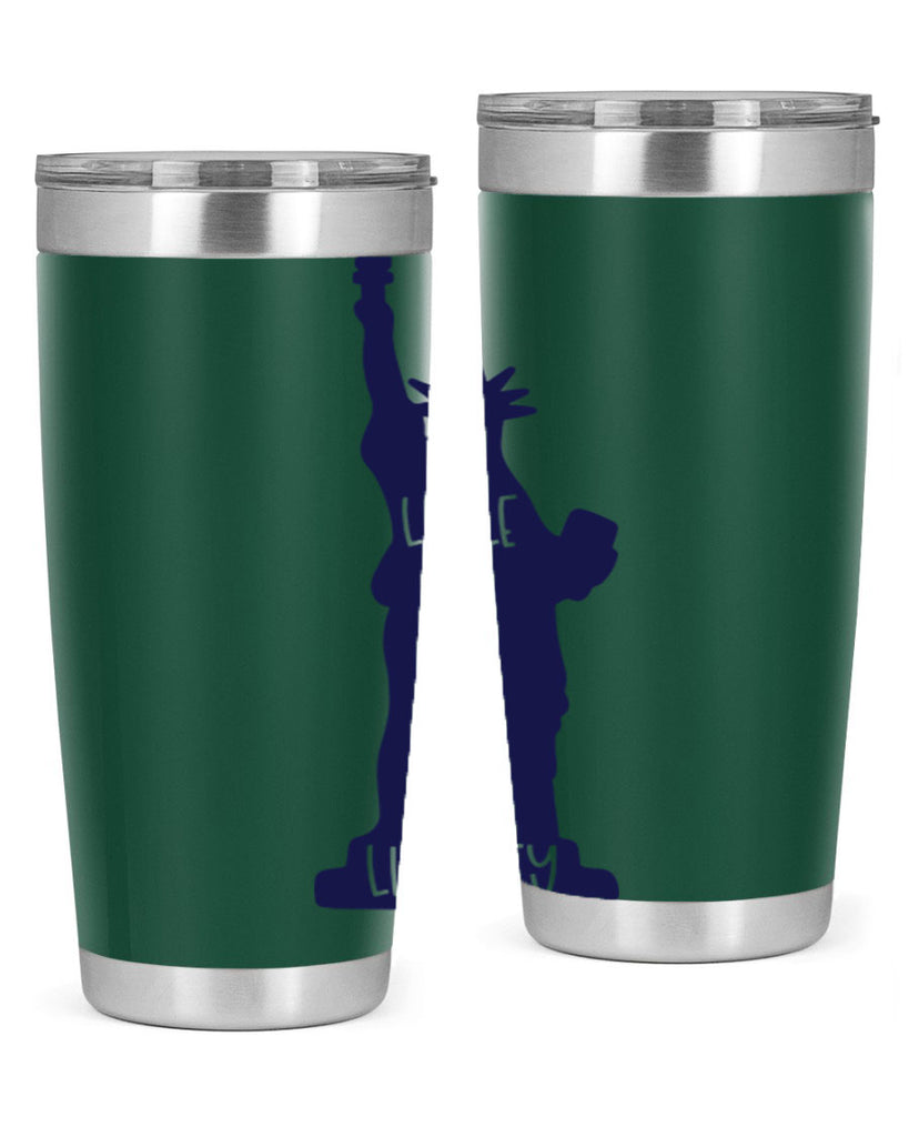 Little Miss Liberty Style 163#- Fourt Of July- Tumbler