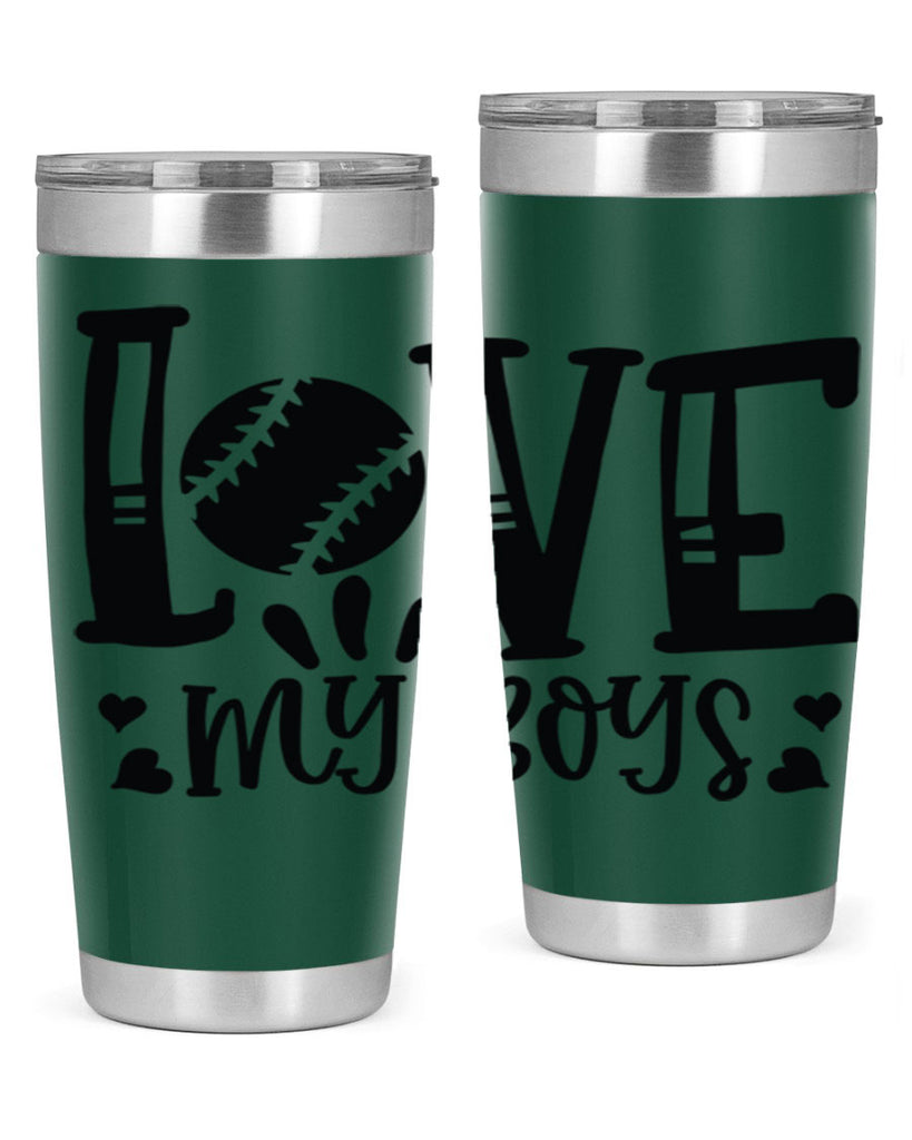 Love My Boys 2053#- baseball- Tumbler