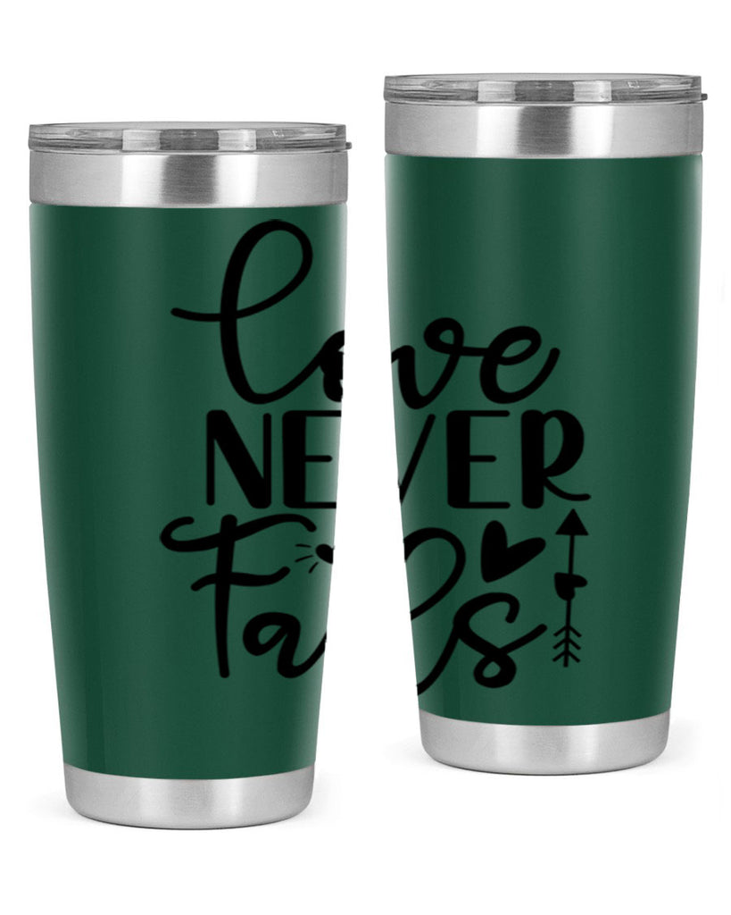 Love Never Fails 309#- winter- Tumbler