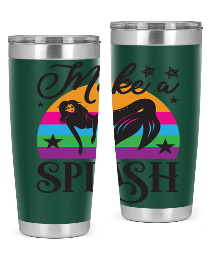 Make a splash 313#- mermaid- Tumbler