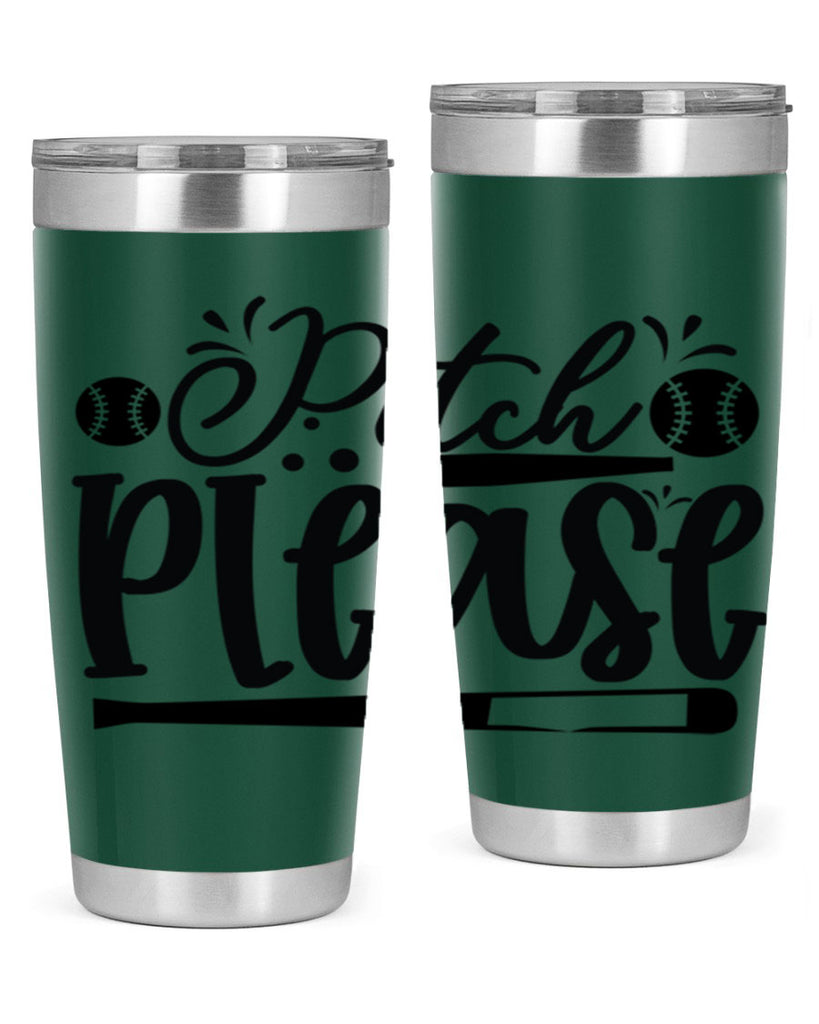 Pitch Please 2209#- baseball- Tumbler