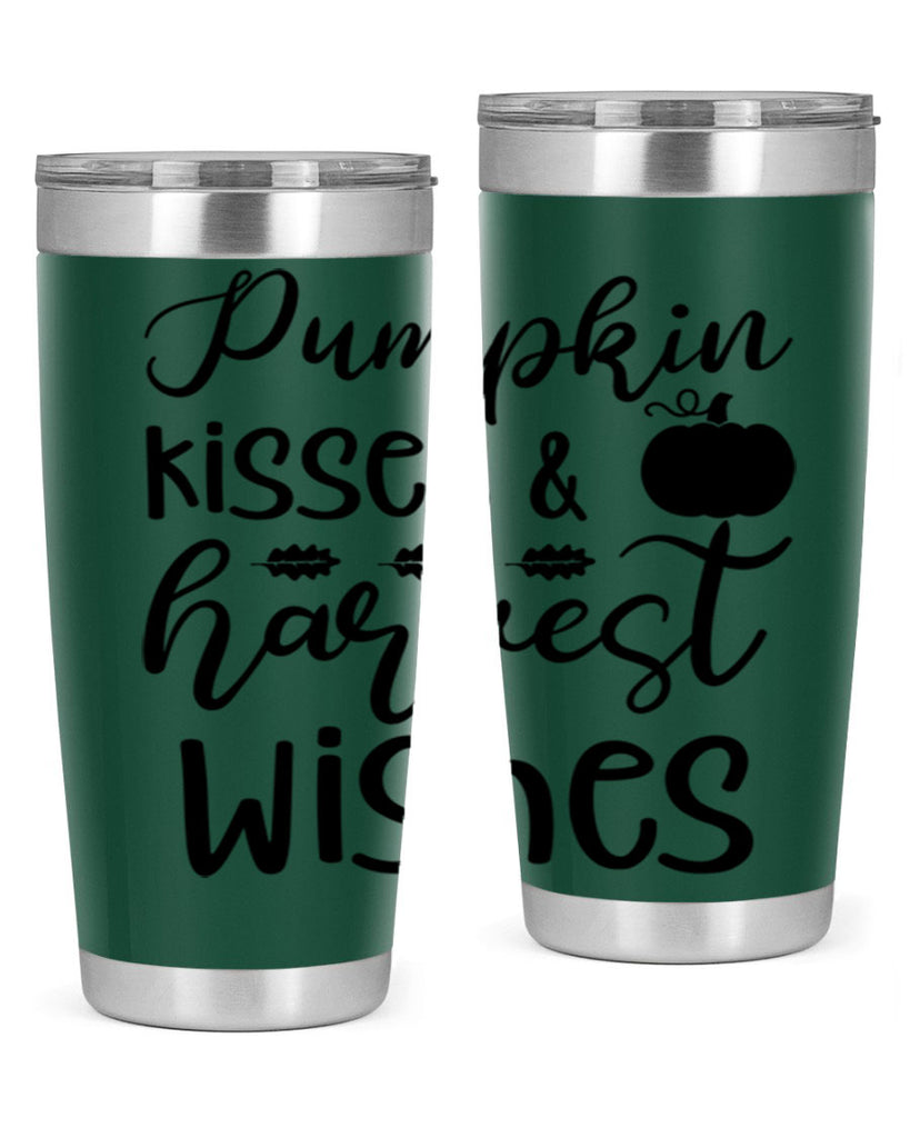 Pumpkin Kisses Harvest Wishes 525#- fall- Tumbler