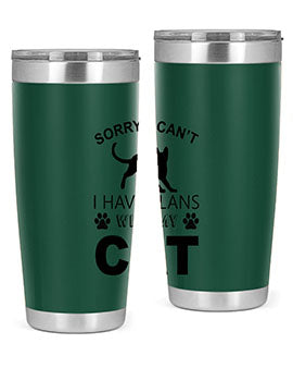 Sorry I Cant Style 116#- cat- Tumbler