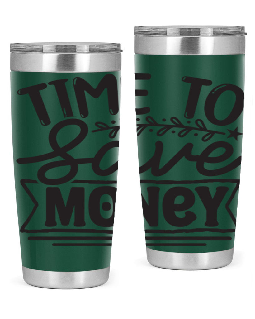 Time to save money 414#- winter- Tumbler