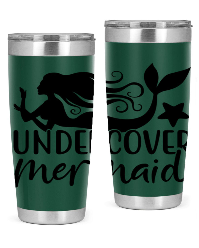 Undercover mermaid 657#- mermaid- Tumbler