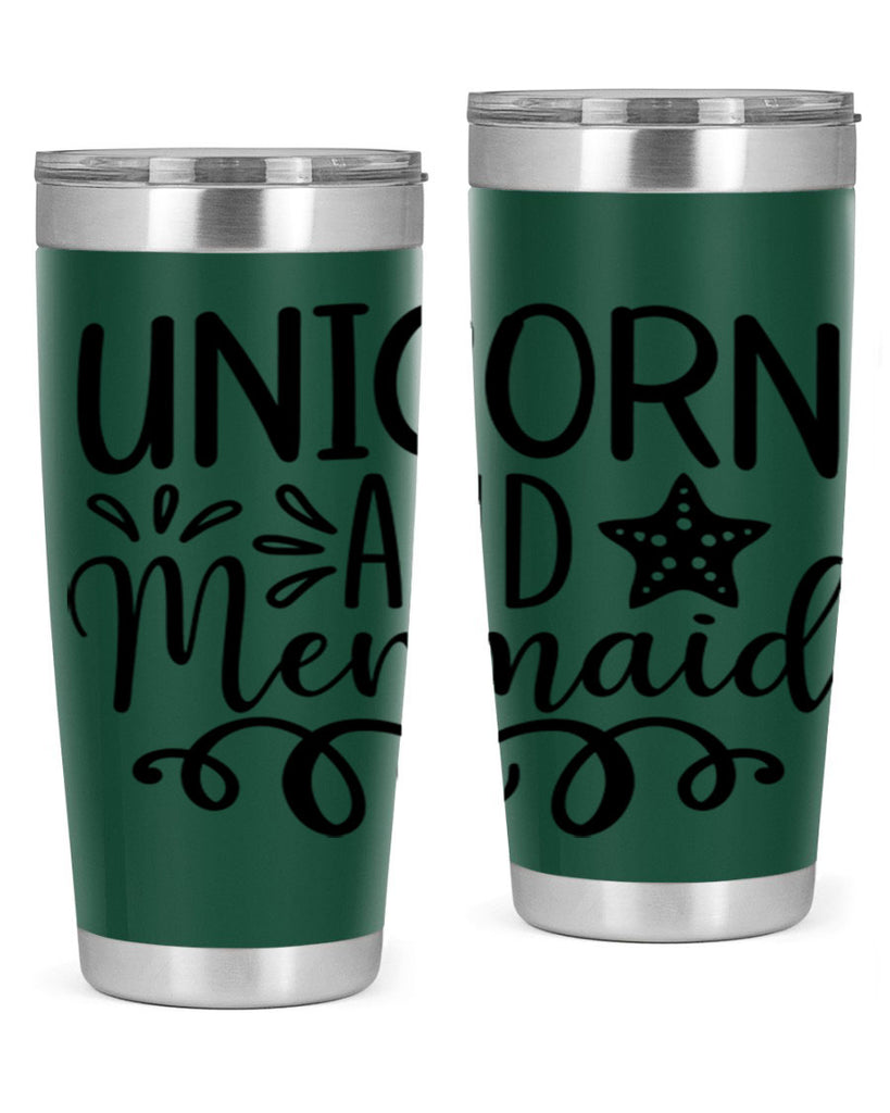 Unicorn And Mermaid 658#- mermaid- Tumbler