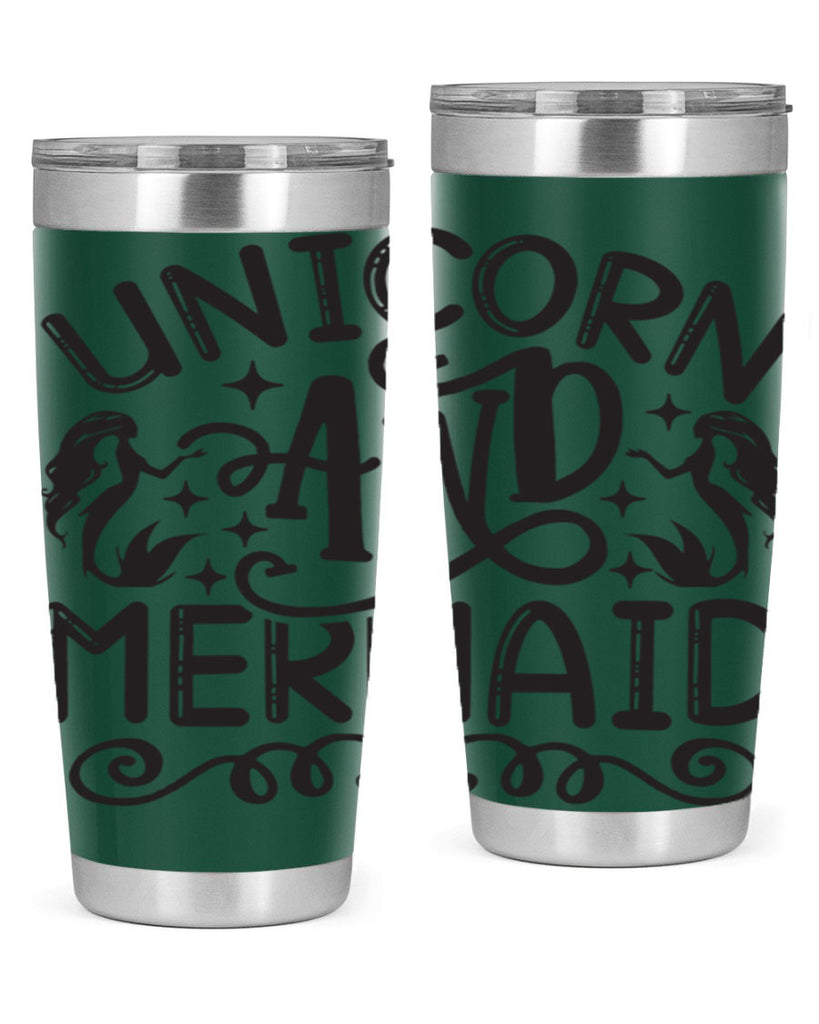 Unicorn and mermaid 660#- mermaid- Tumbler