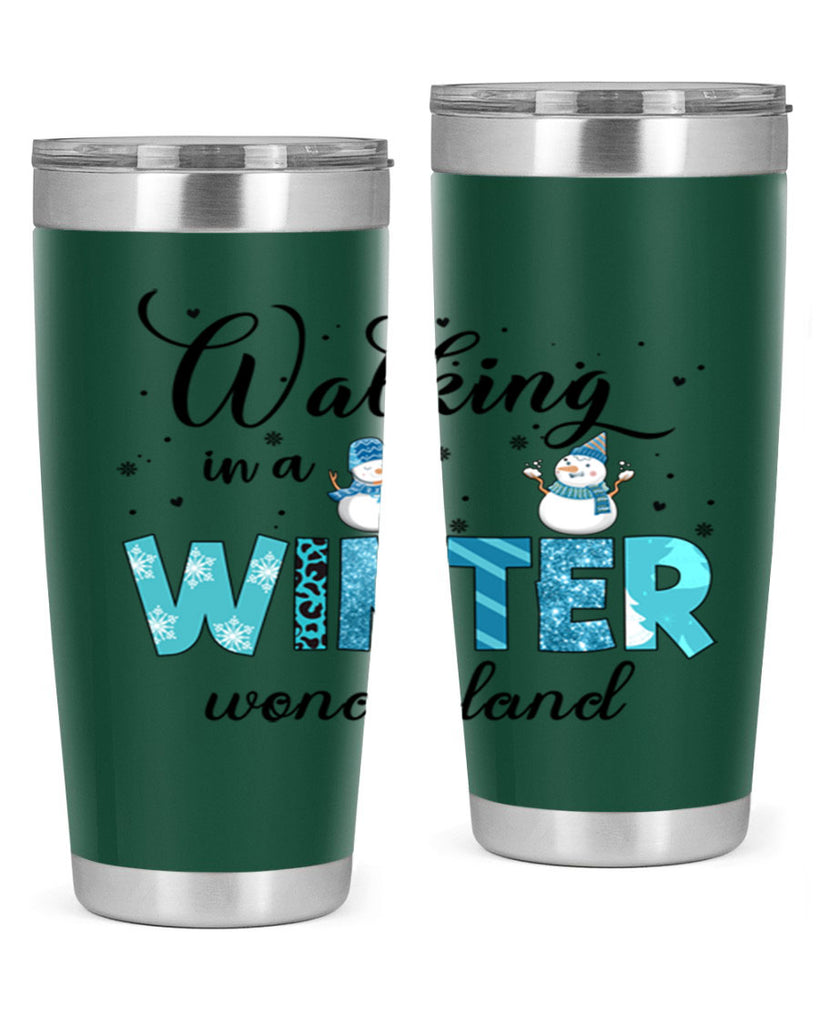 Walking in a winter wonderland 443#- winter- Tumbler