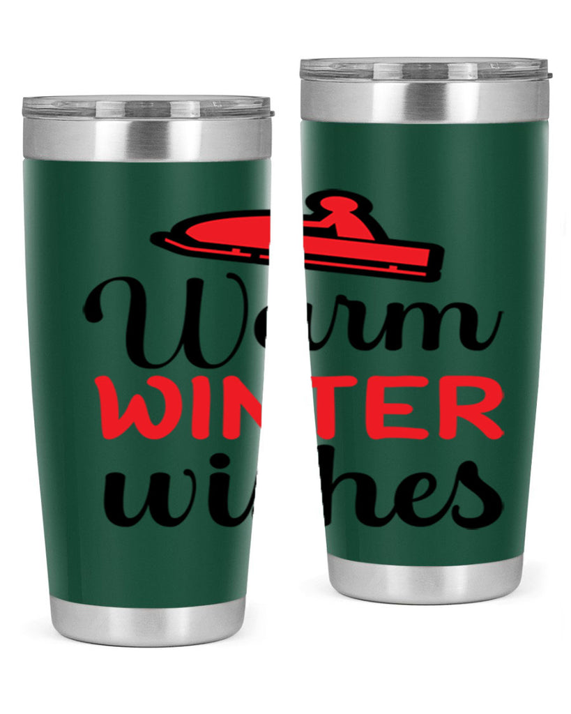 Warm winter wishes 452#- winter- Tumbler