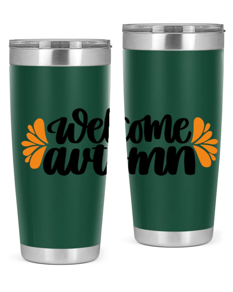 Welcome Autumn 513#- fall- Tumbler