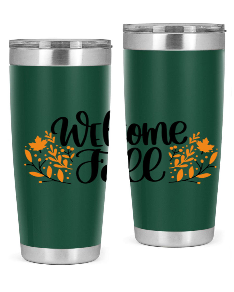 Welcome Fall 515#- fall- Tumbler