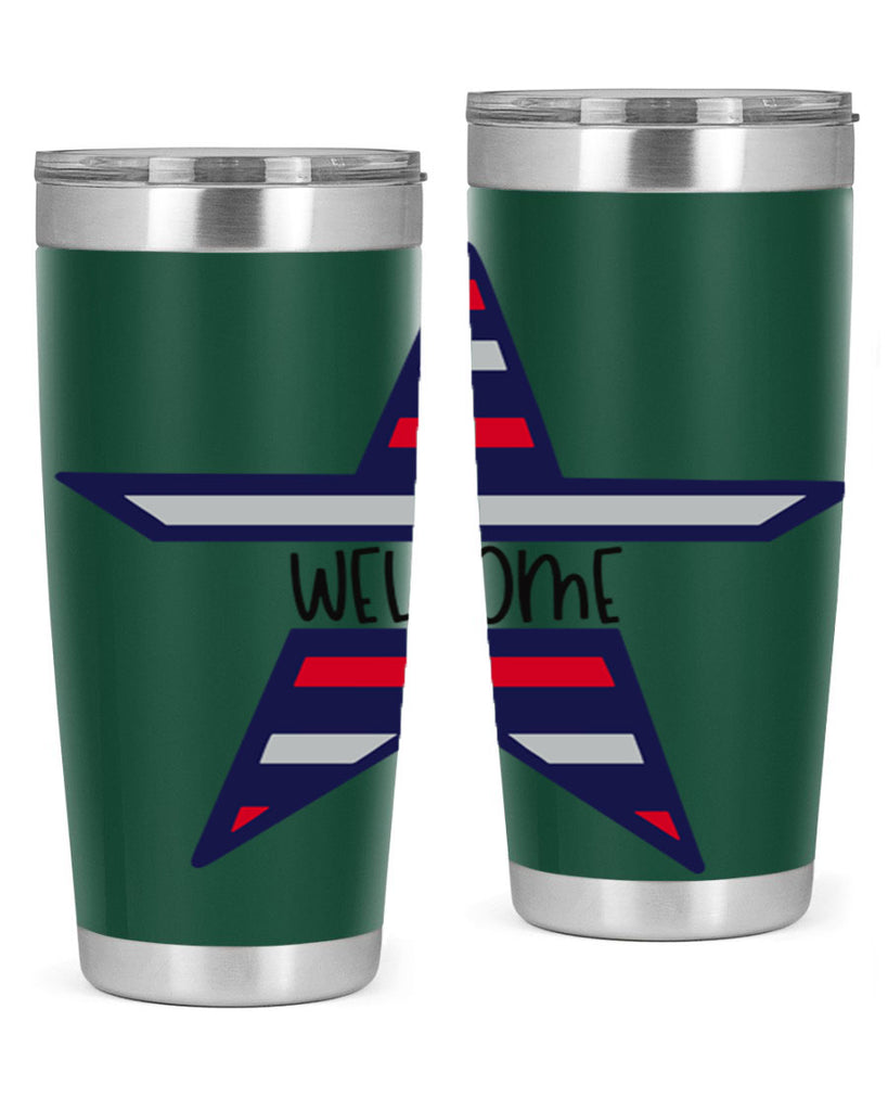 Welcome Style 186#- Fourt Of July- Tumbler