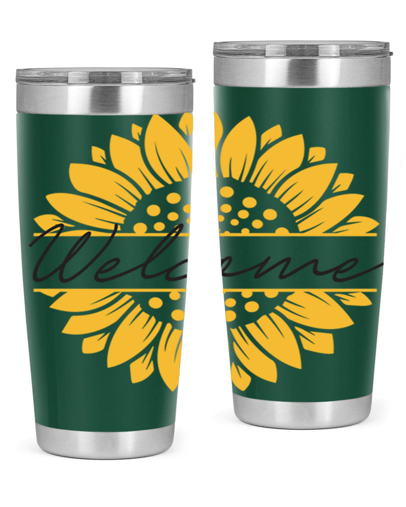 Welcome Sunflower585#- spring- Tumbler