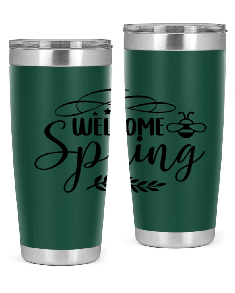 Welcome spring design  594#- spring- Tumbler