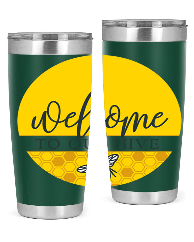 Welcome to our Hive complete yellow590#- spring- Tumbler