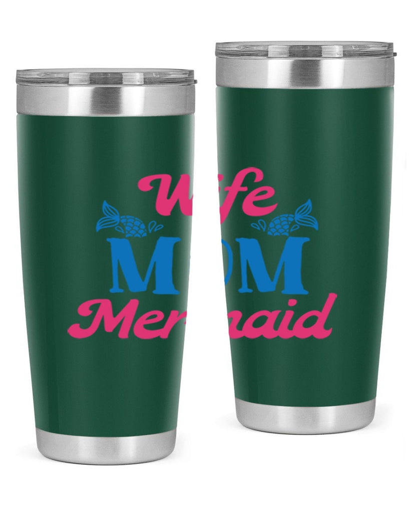 Wife Mom Mermaid 670#- mermaid- Tumbler